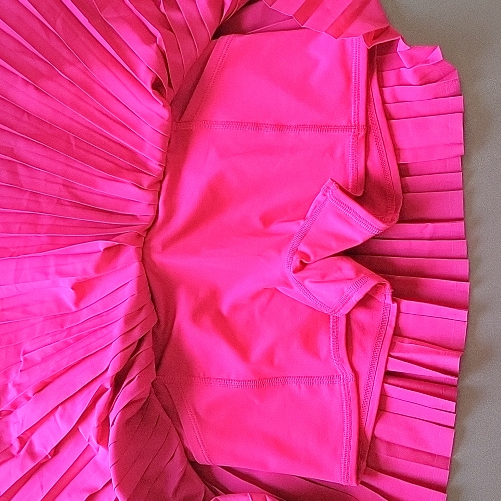SOLD Alo GRAND SLAM TENNIS SKIRT skort magneta pink (RARE) pleated sz SMALL - Picture 5 of 6